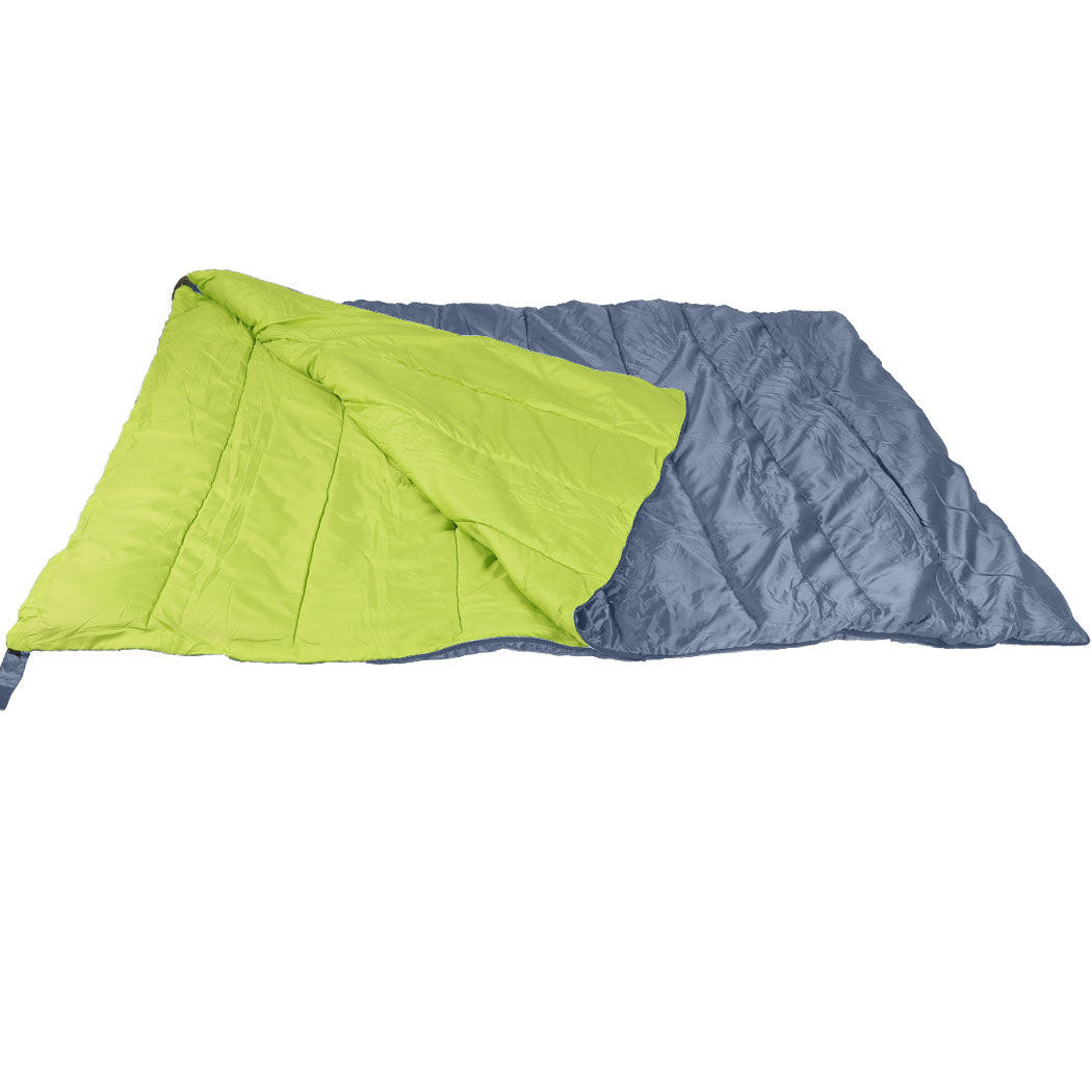 Mountview Double Sleeping Bag Bags Outdoor Grey