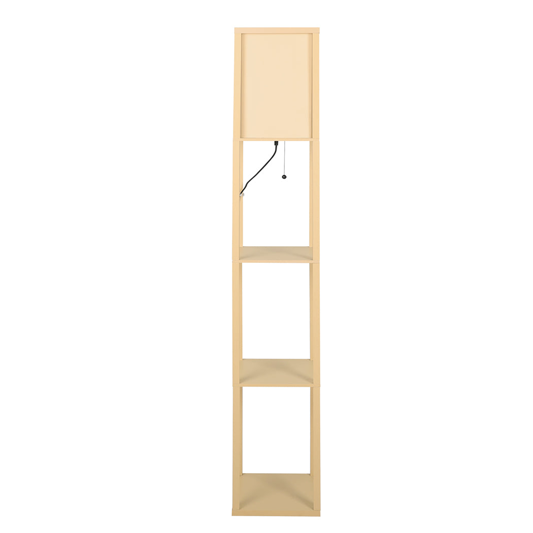 EMITTO Floor Lamp LED Storage Shelf Khaki