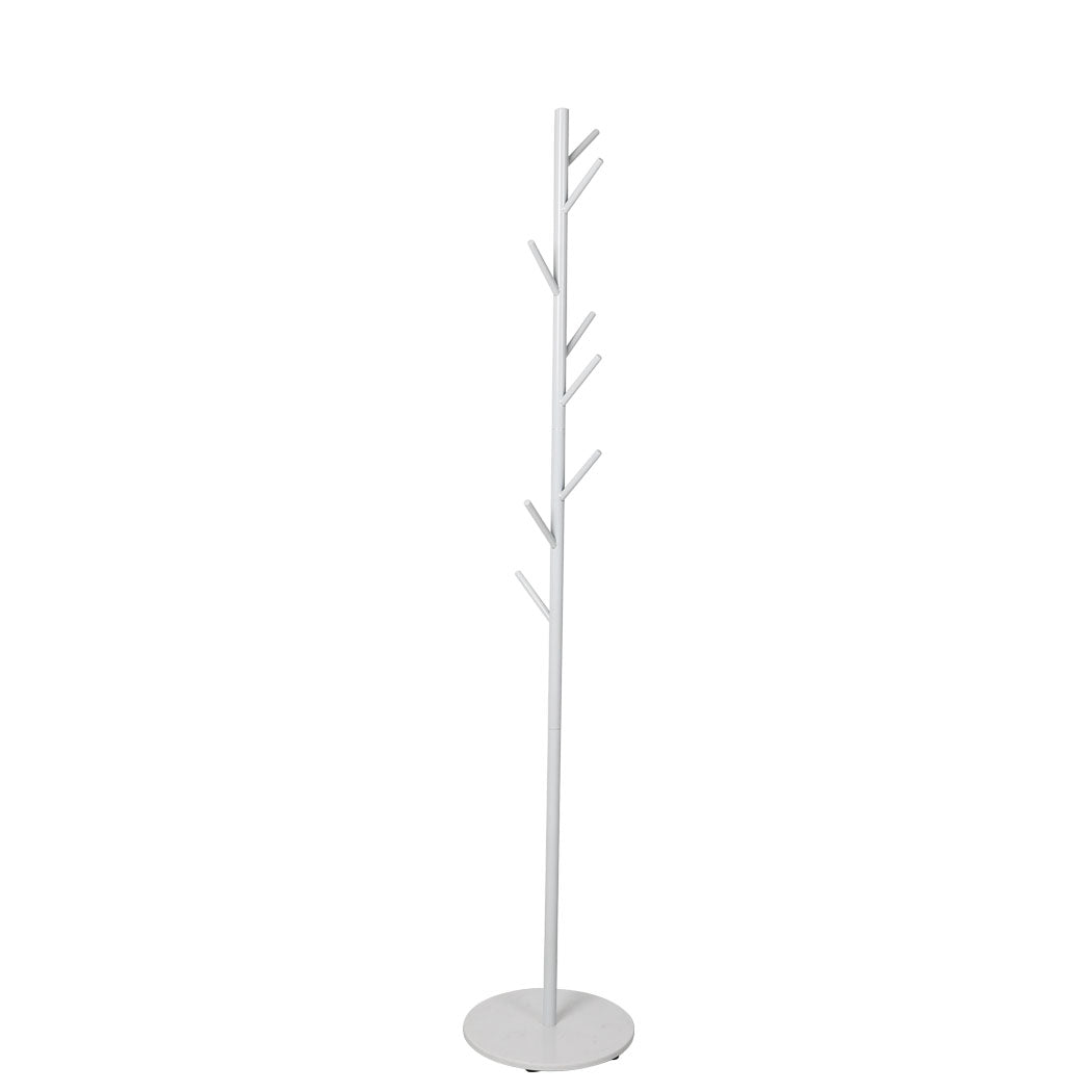 Levede Coat Rack Hat Clothes Stand Hanger White