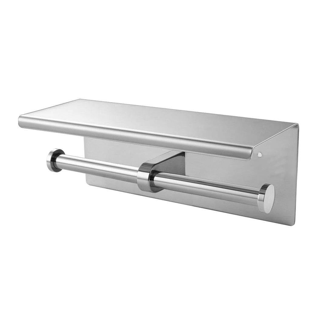 Toilet Paper Holder Double Roll Stainless