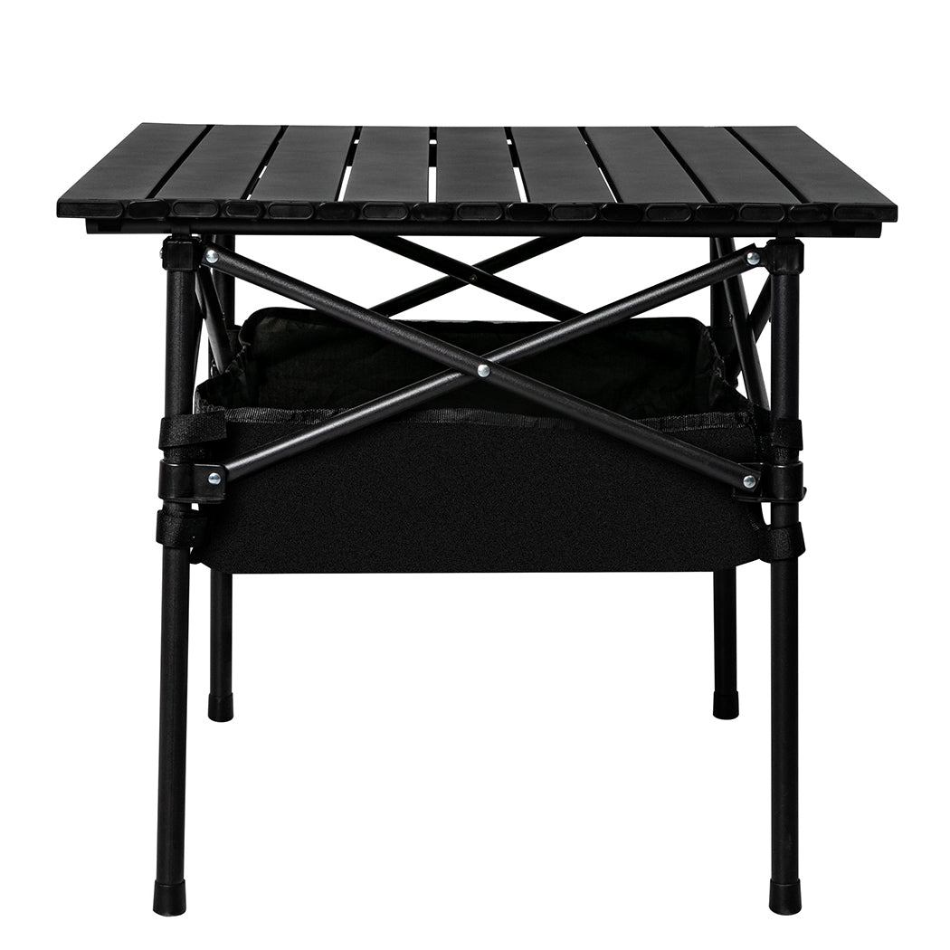 Levede Folding Camping Table Portable Black