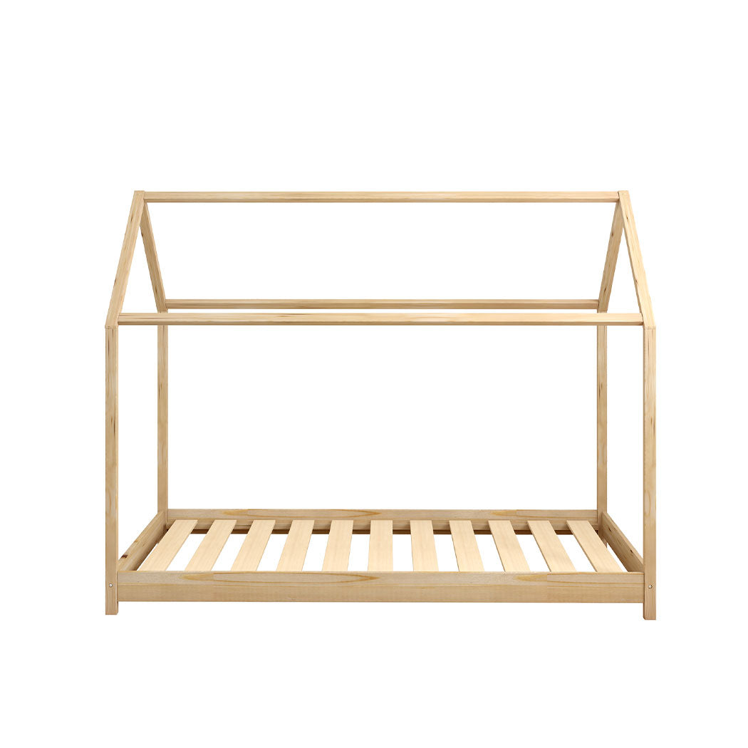 Levede Bed Frame Single Wooden Timber Nature Natural