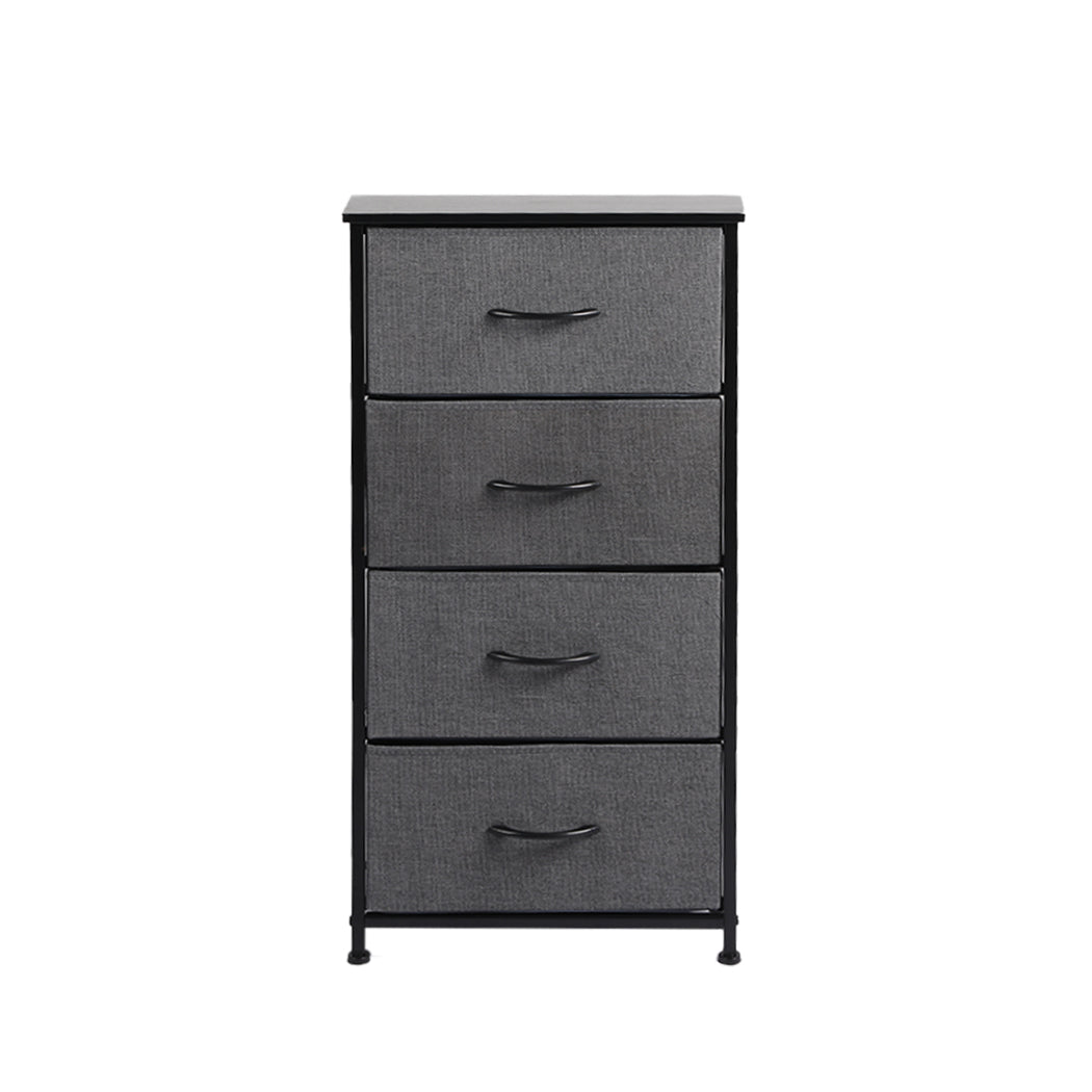 Levede Storage Cabinet Tower Chest Dark Grey