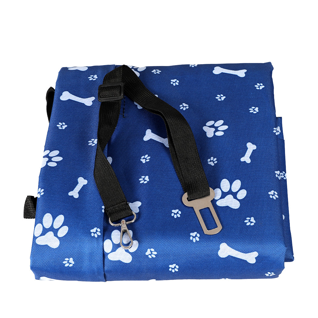 PaWz Pet Back Car Seat Cover Hammock Blue