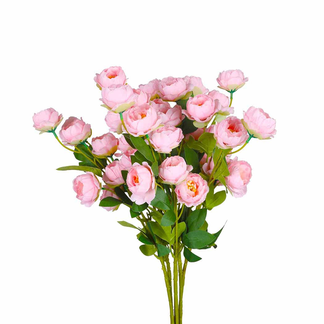 Lambu Artificial Flowers Silk Roses Pink