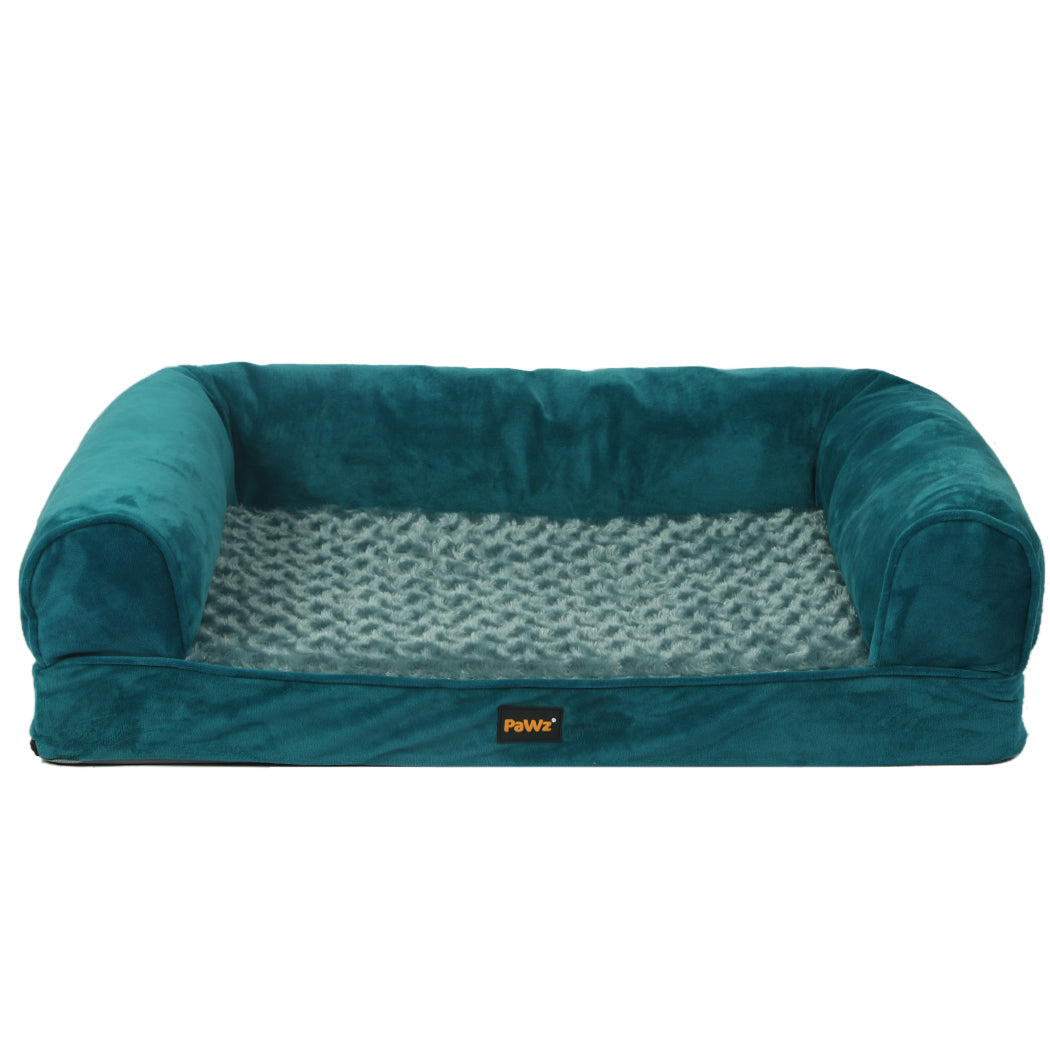 PaWz Pet Bed Sofa Dog Beds Bedding Soft M Blue Medium