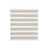 Marlow Blackout Zebra Roller Blind Curtains 150x210 Beige