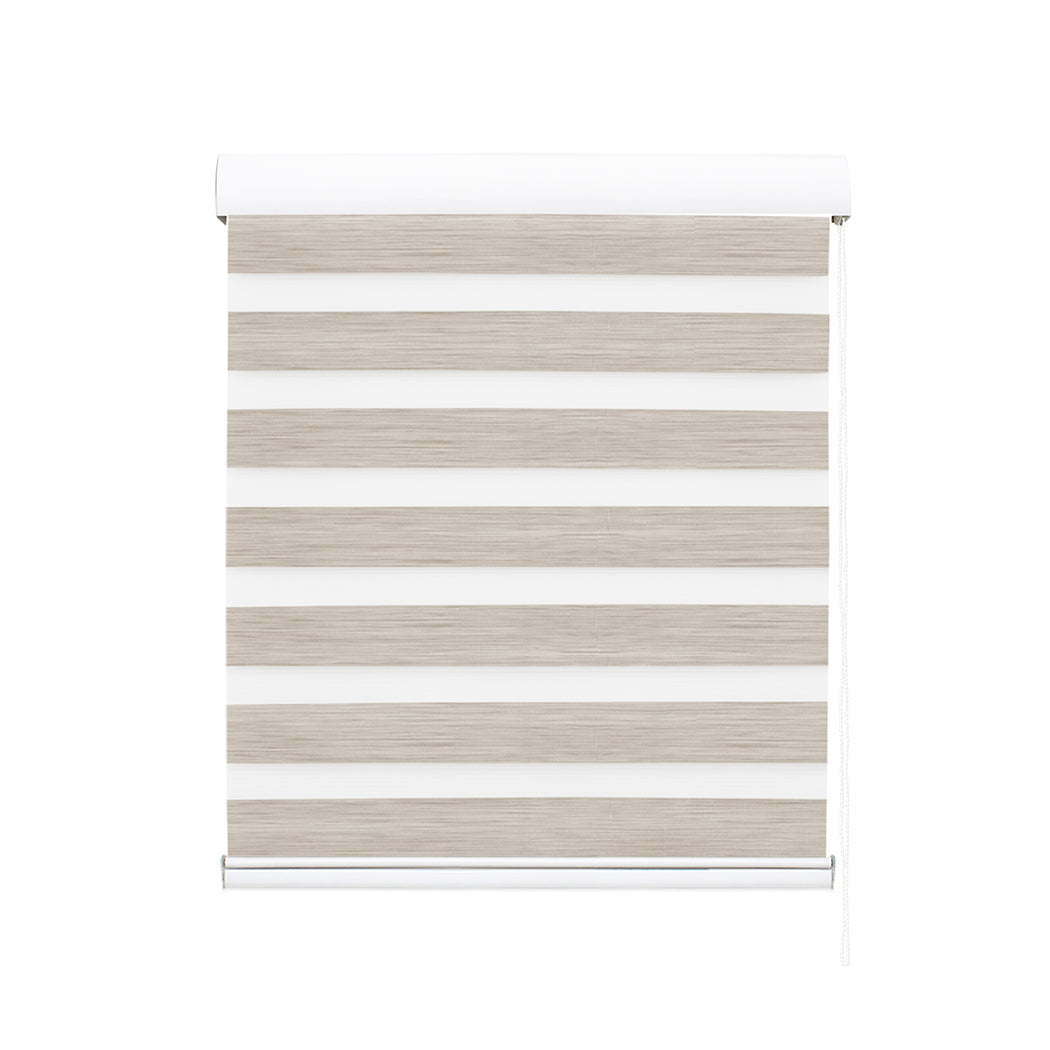 Marlow Blackout Zebra Roller Blind Curtains 150x210 Beige