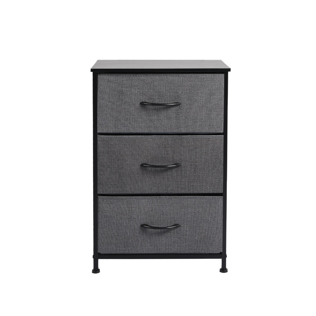 Levede Storage Cabinet Tower Chest Dark Grey