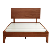 Levede Queen Rubberwood Bed Frame