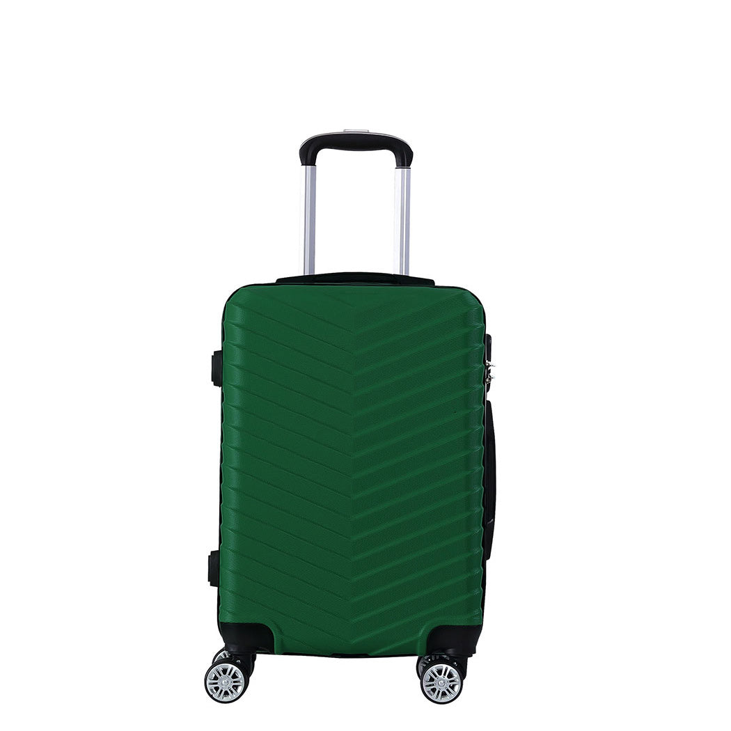 Slimbridge 20" Carry On Travel Luggage Green 20 inch