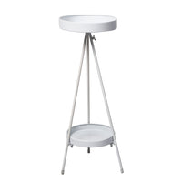 Levede Plant Stand 2 Tiers Outdoor Indoor White Large