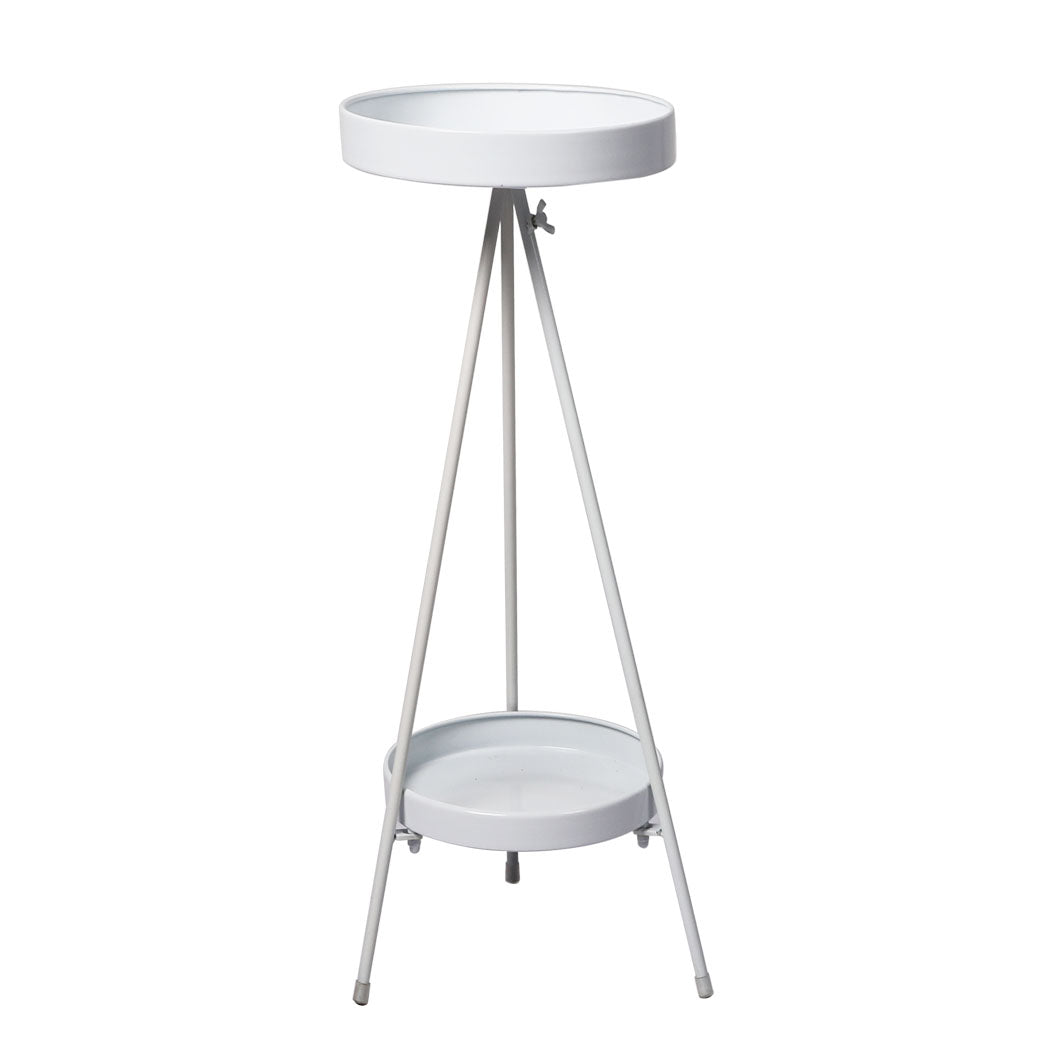 Levede Plant Stand 2 Tiers Outdoor Indoor White Large