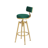 Levede 1x Bar Stools Velvet Kitchen Green