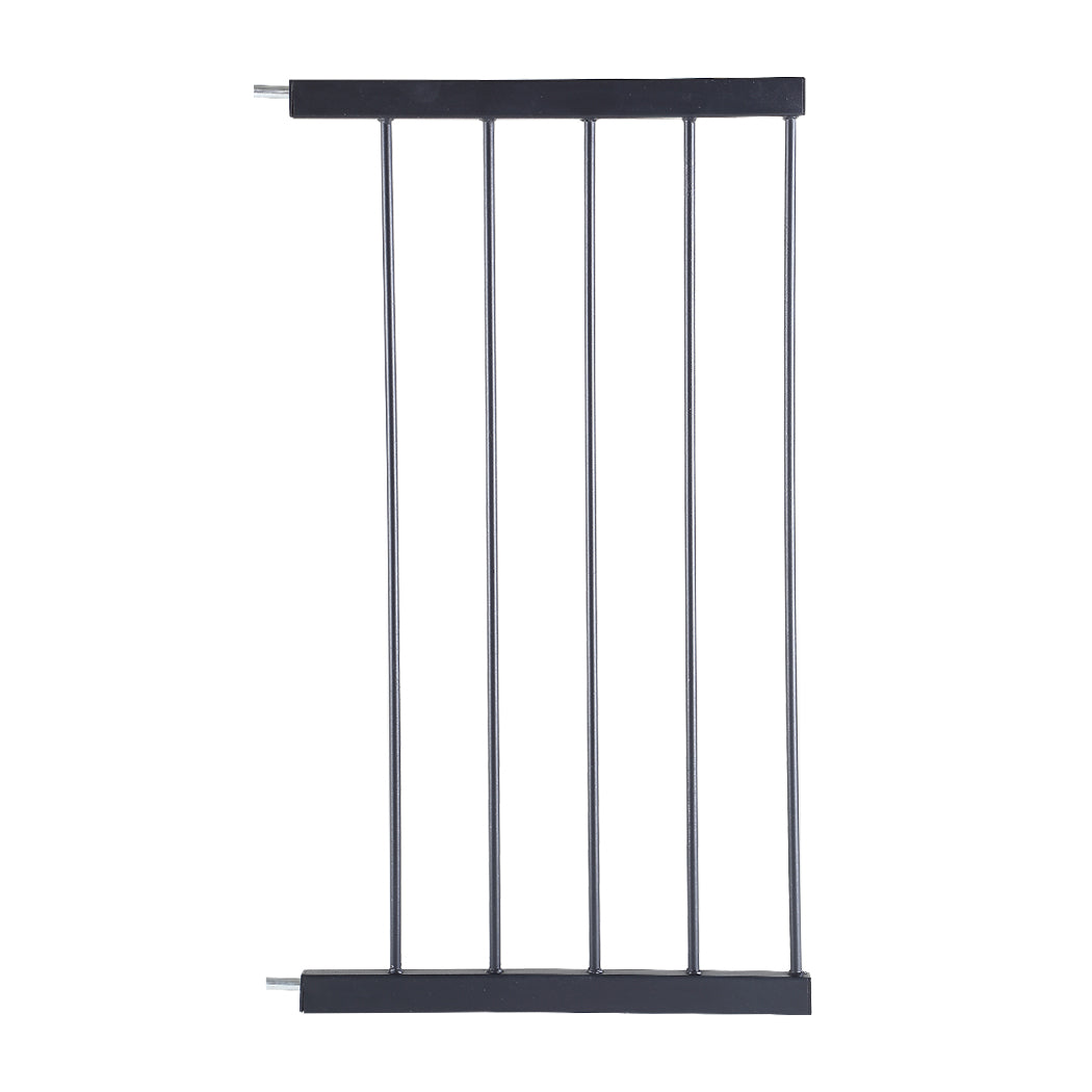 Levede Baby Safety Gate Adjustable Pet Black 45cm Extension