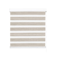 Marlow Blackout Zebra Roller Blind Curtains 180x210 Beige