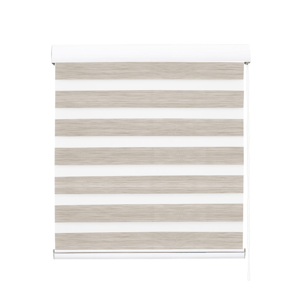 Marlow Blackout Zebra Roller Blind Curtains 180x210 Beige