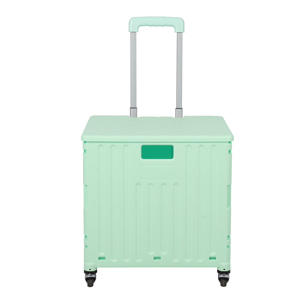 Folding Shopping Trolley Cart Portable Green