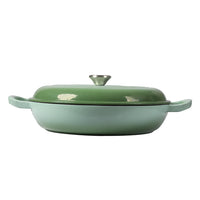 TOQUE 3.5L Enamel Dutch Oven Pan in Green Colour