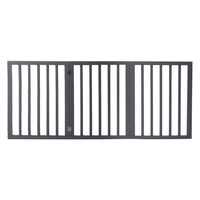 Wooden Pet Gate Dog Fence Retractable Grey 2000x 3MM