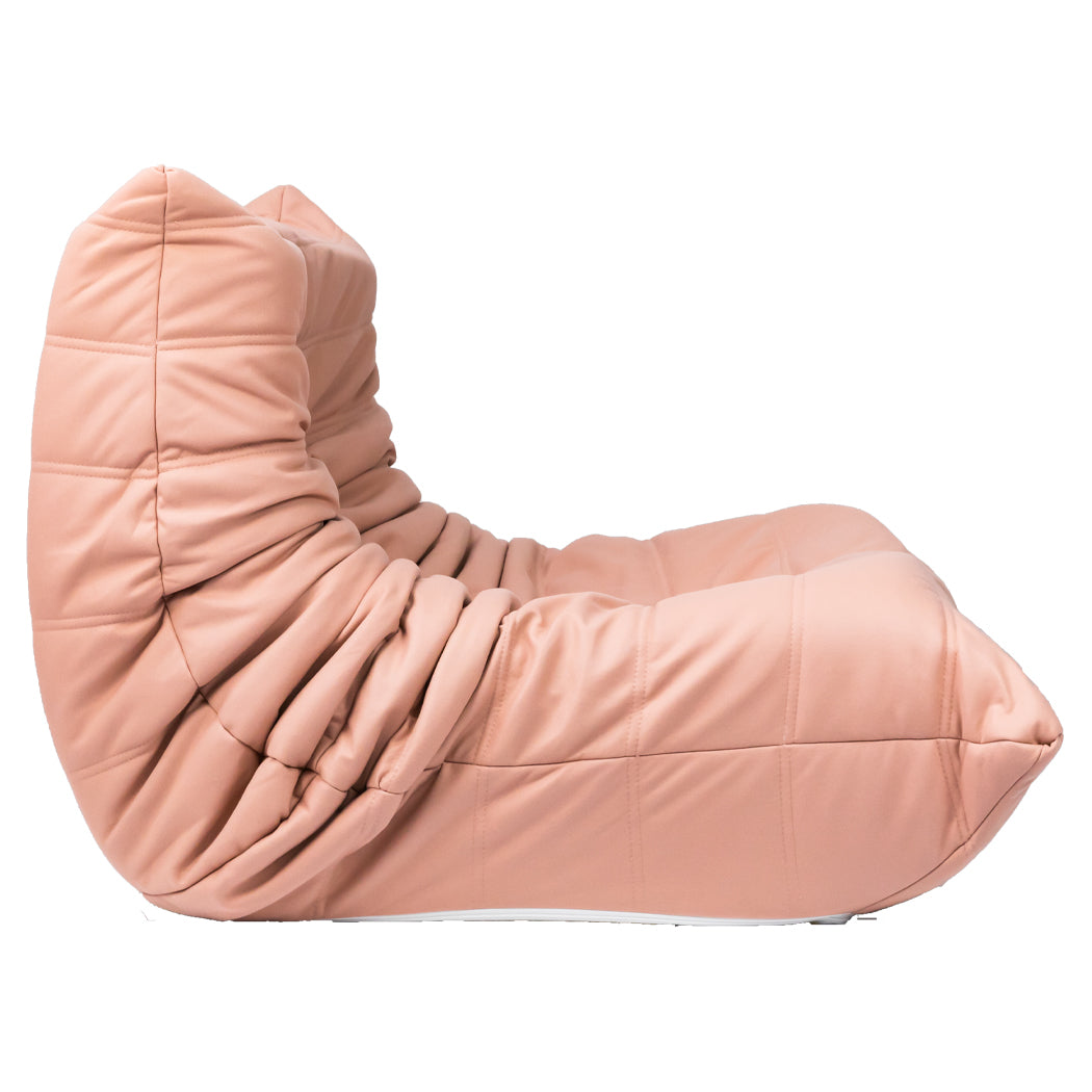 Levede Accent Sofa Floor Chair Caterpillar Pink