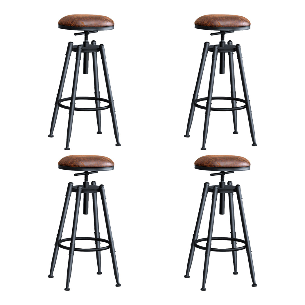 Levede 4x Bar Stools Industrial Kitchen