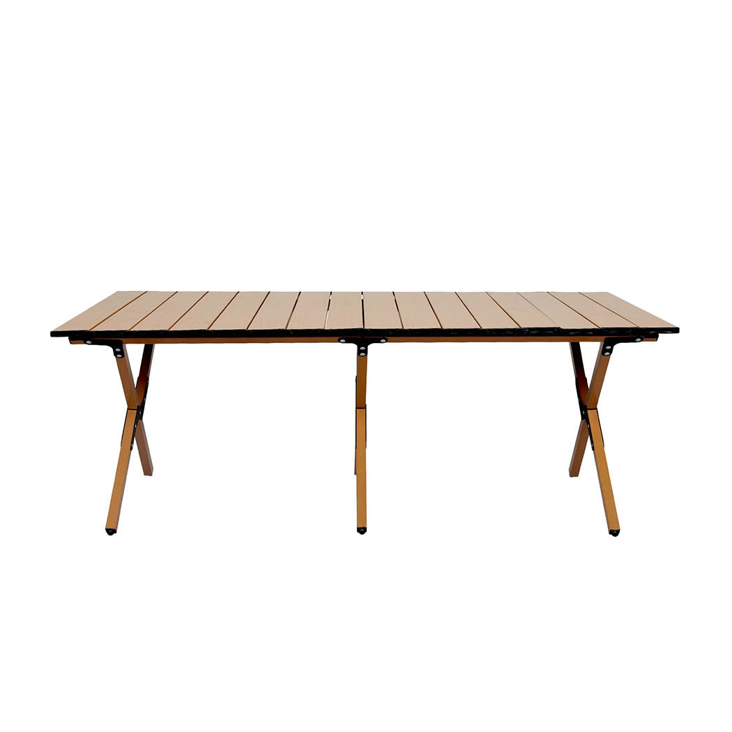 Levede Folding Camping Table Foldable Oak