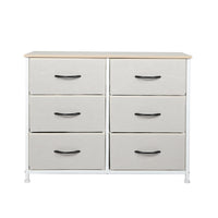 Levede Storage Cabinet Tower Chest Beige