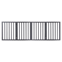 Wooden Pet Gate Dog Fence Retractable Grey 600x 3MM