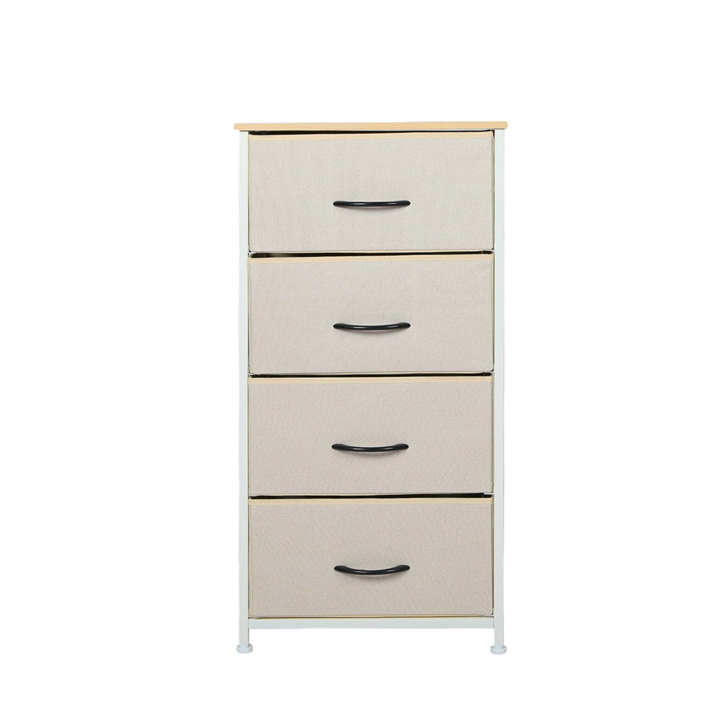 Levede Storage Cabinet Tower Chest Beige