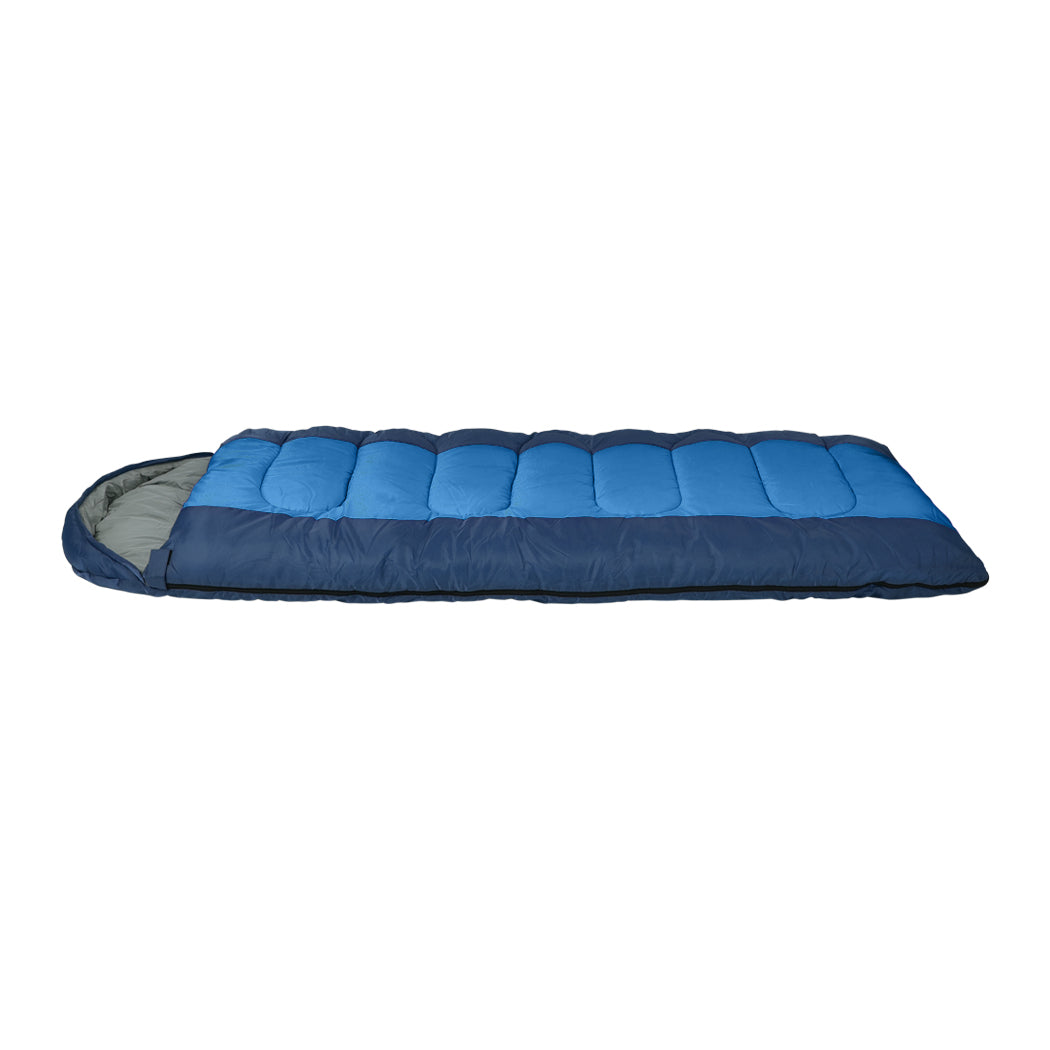 Mountview Sleeping Bag Outdoor Camping Blue