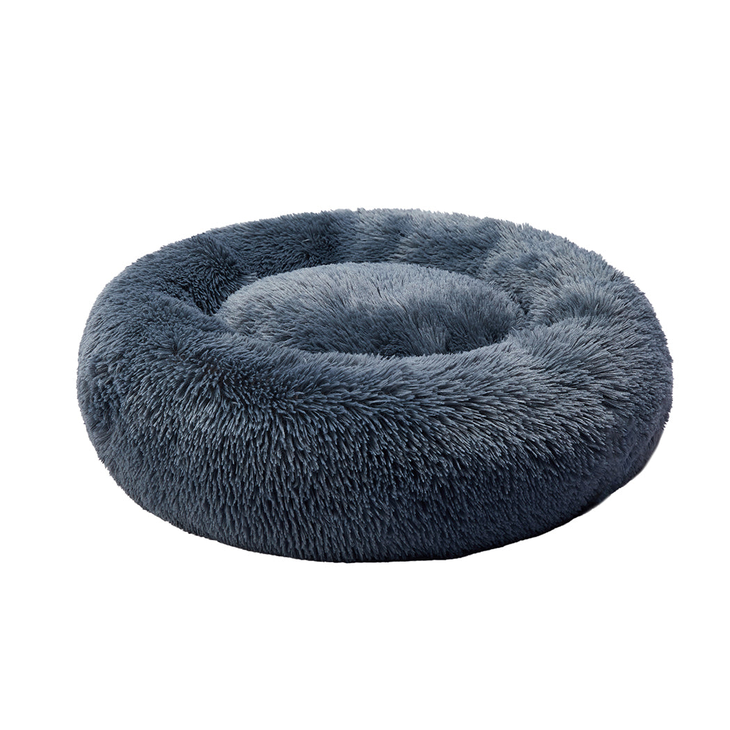 PaWz Pet Bed Cat Dog Donut Nest Calming XXXL Dark Grey XXX-Large