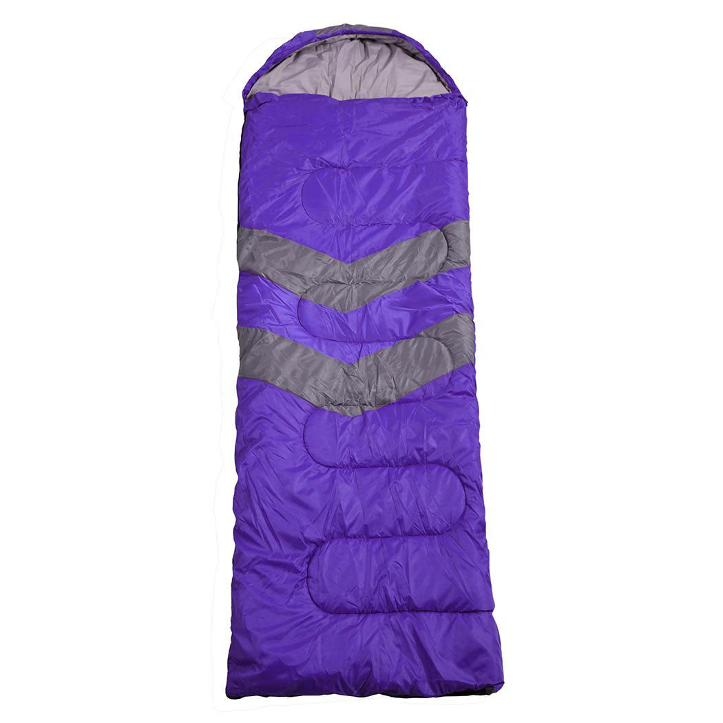 Mountview Single Sleeping Bag Bags Outdoor Purple