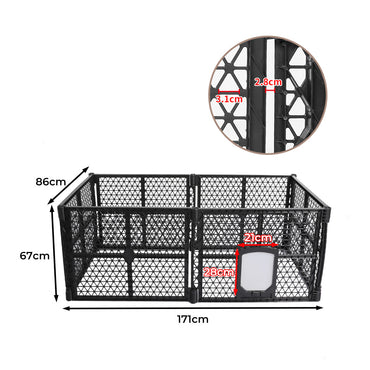 PaWz Pet Playpen Folding Dog Plastic M Medium