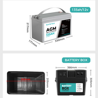 12V 135Ah AGM Battery Outdoor Rv Marine