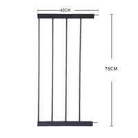 Levede Baby Safety Gate Adjustable Pet Black 30cm Extension