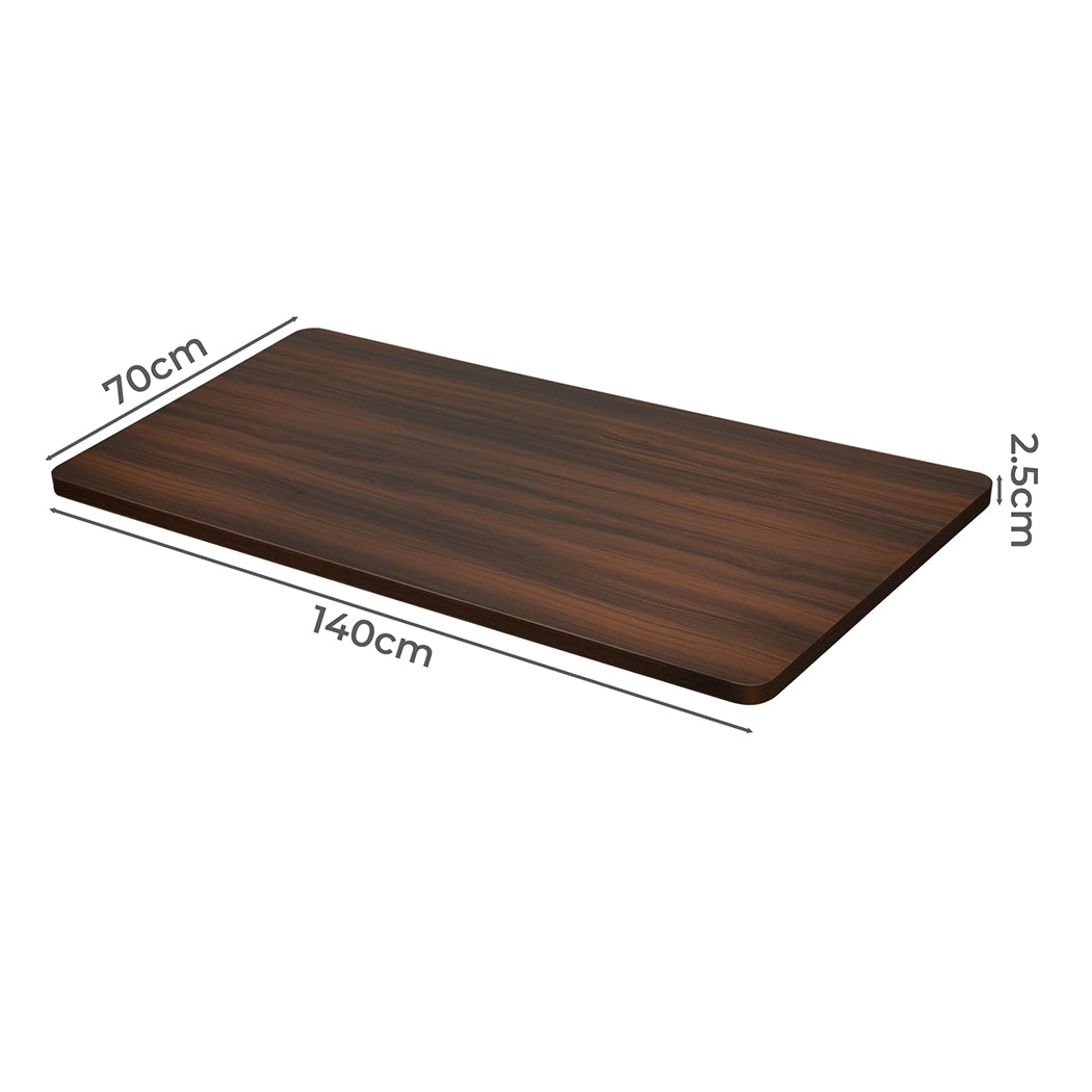 Levede Desktop For Motorised Adjustable Black 140X70CM Walnut