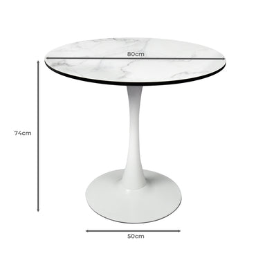 Levede Dining Table Kitchen 4 Person White