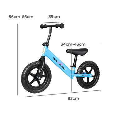 BoPeep Kids Balance Bike Ride On Toys Blue