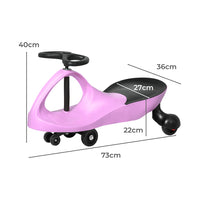 BoPeep Kids Ride On Swing Car Toys Wiggle Pink