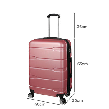 Slimbridge 24" Expandable Luggage Travel Rose Gold 24 inch