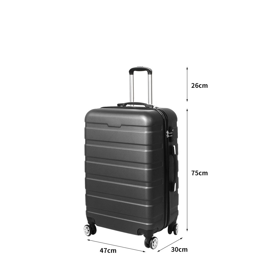 Slimbridge 28"Luggage Case Suitcase Grey 28 inch