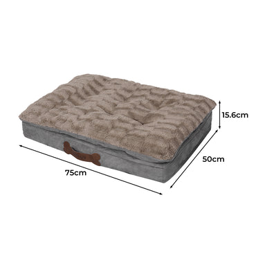 PaWz Dog Calming Bed Pet Cat Removable S Khaki Small