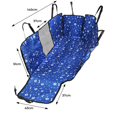 PaWz Pet Back Car Seat Cover Hammock Blue