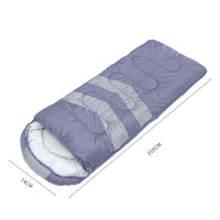 Mountview Single Sleeping Bag Bags Outdoor Grey