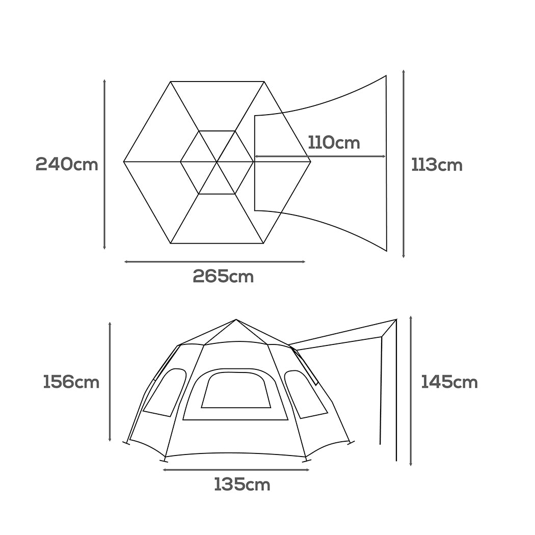 Instant Pop up Tent Auto Family Camping