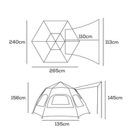 Instant Pop up Tent Auto Family Camping