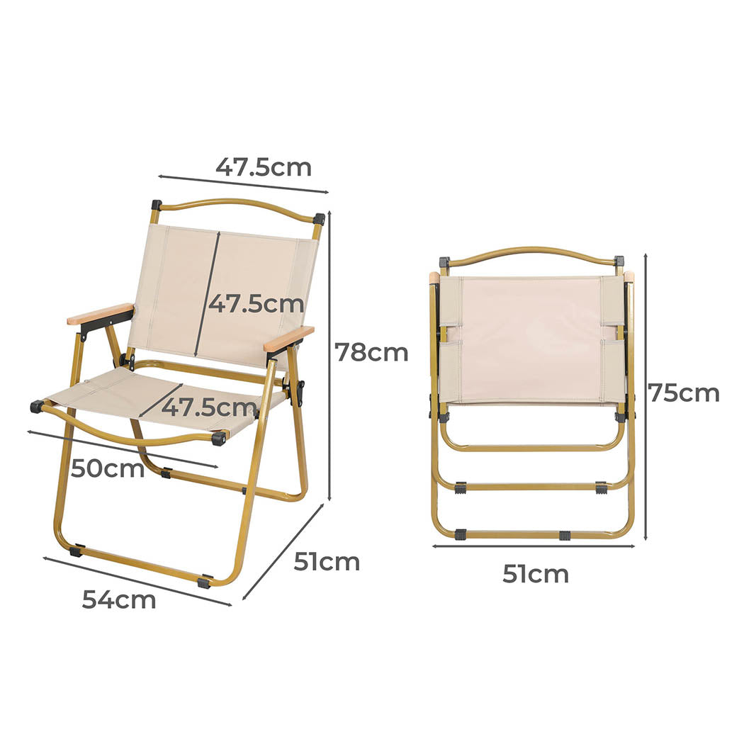 Levede 4PCS Camping Chair Folding Outdoor