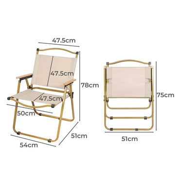 Levede 4PCS Camping Chair Folding Outdoor