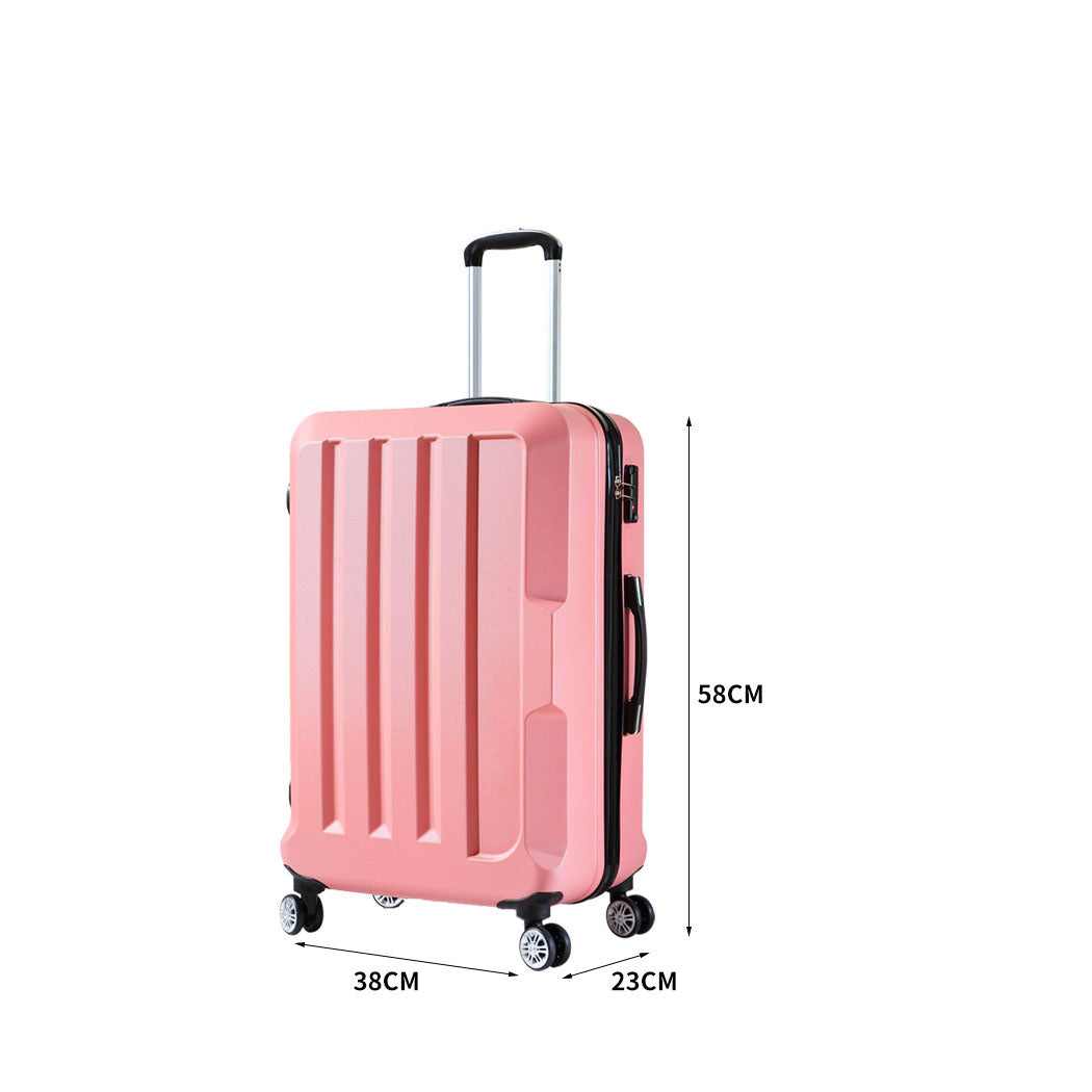 Slimbridge 20" Travel Luggage Lightweight Rose Gold 20 inch